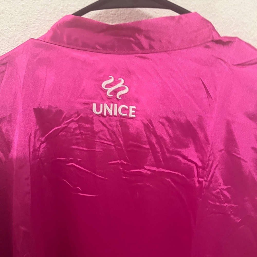 UNICE Pink Satin Robe Belted Kimono Style Lounge Robe - Picture 4 of 11